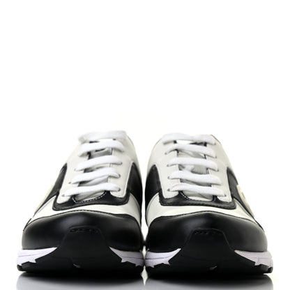Gucci Calfskin Womens Interlocking G Sneakers 36.5 Black White 2 of 7