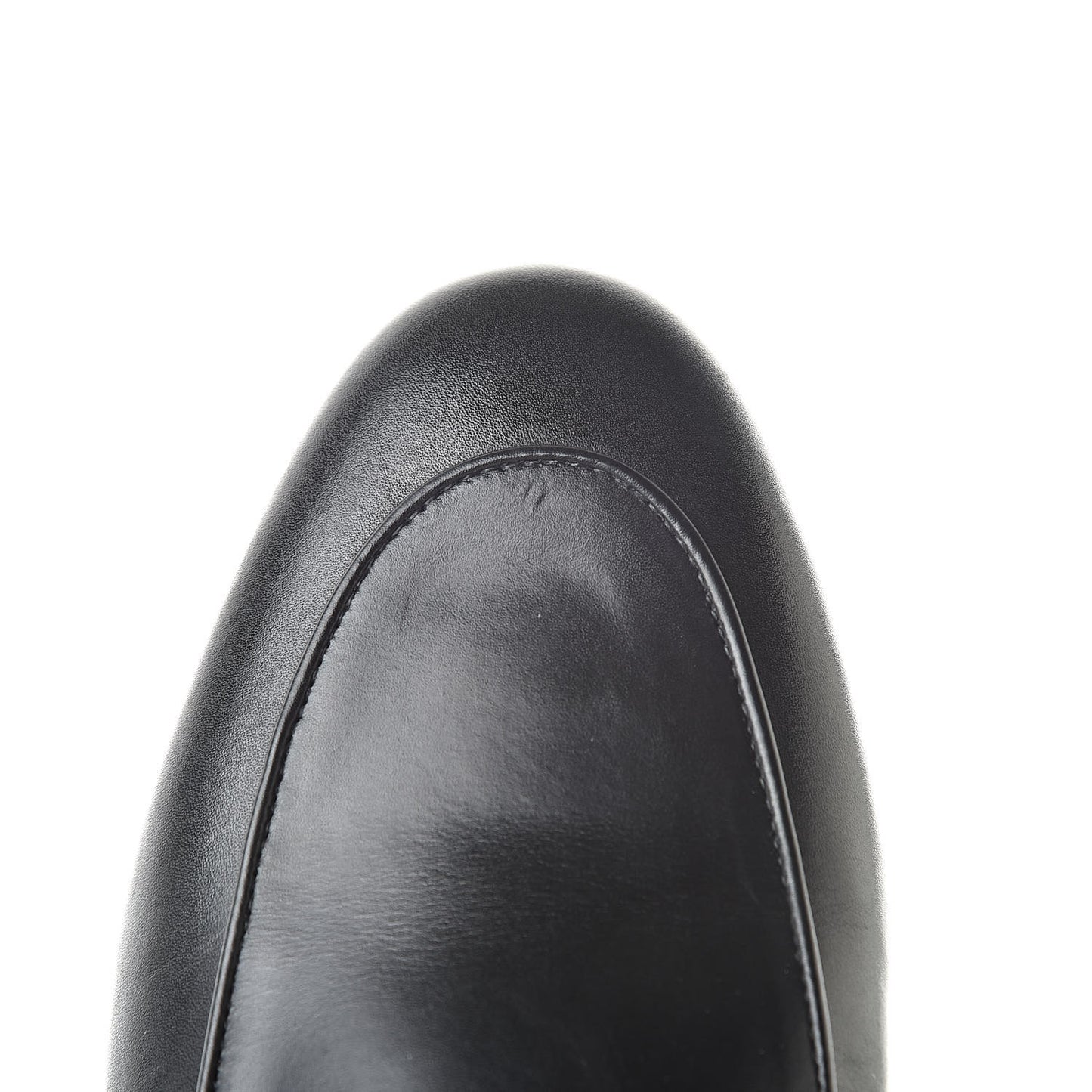 Calfskin Womens Princetown Slippers 38.5 Black
