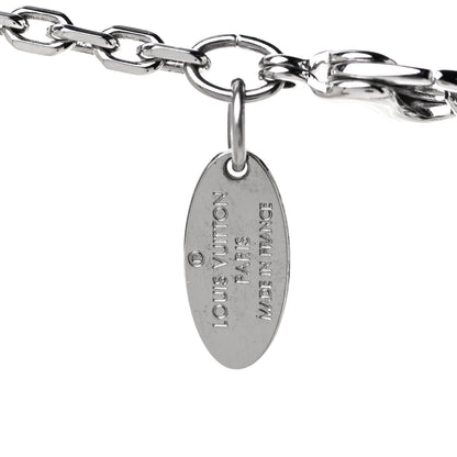 Louis Vuitton Swarovski Gamble Short Necklace Silver 4 of 5