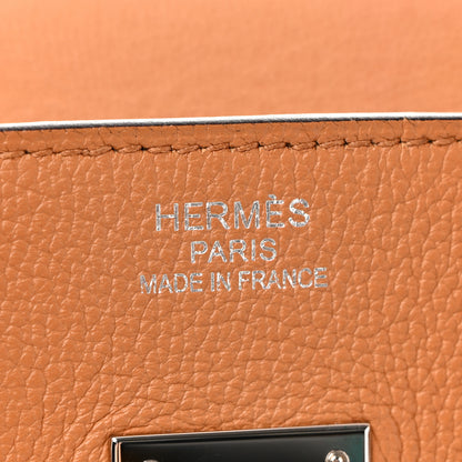 Hermes Taurillon Novillo Sea Surf and Fun Birkin 35 Toffee 6 of 15