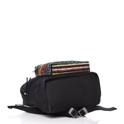 Saint Laurent Canvas Sequins City Backpack Black 4 of 11