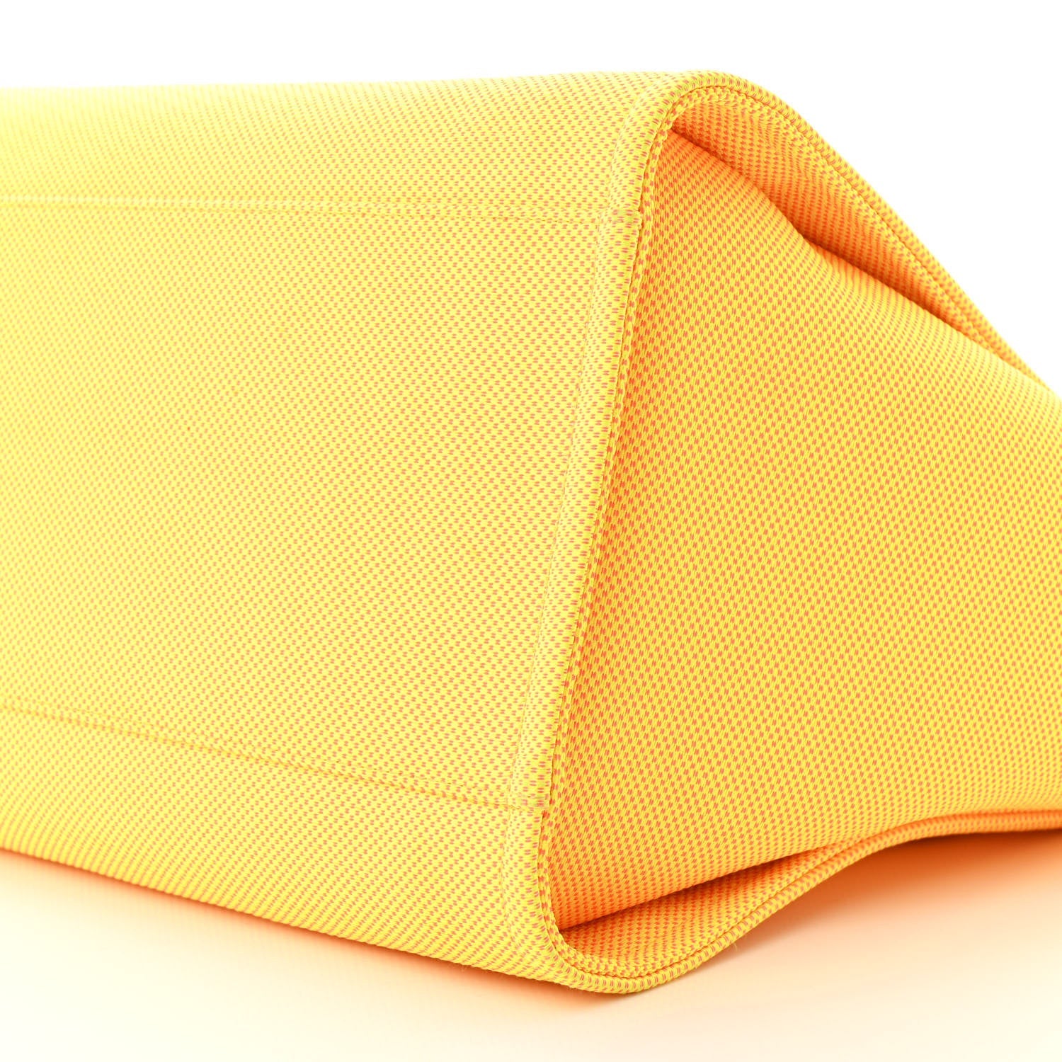 Chanel Mixed Fibers Calfskin Deauville Medium Tote Yellow Orange 12 of 13