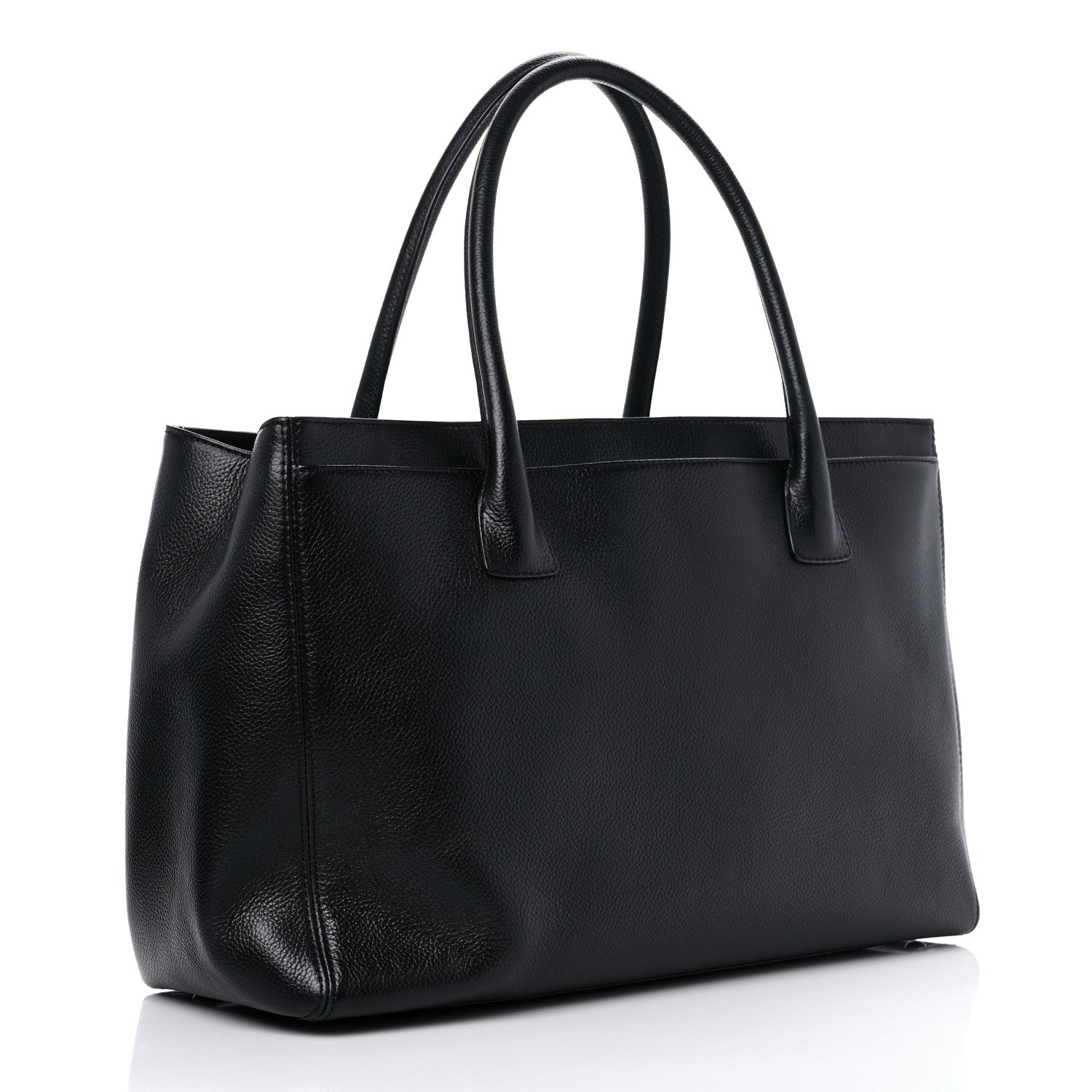 Chanel Calfskin Cerf Executive Shopper Tote Black 4 of 10