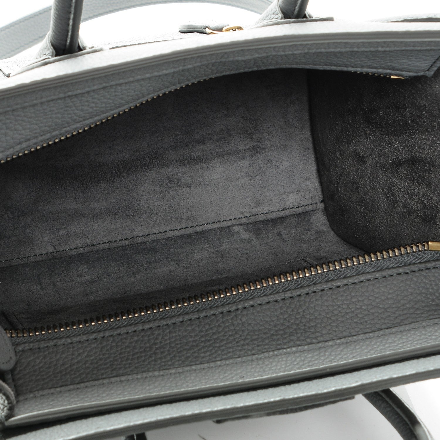 Celine Baby Grained Calfskin Nano Luggage Kohl 5 of 6
