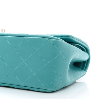 Chanel Lambskin Quilted Jumbo Double Flap Turquoise 10 of 10