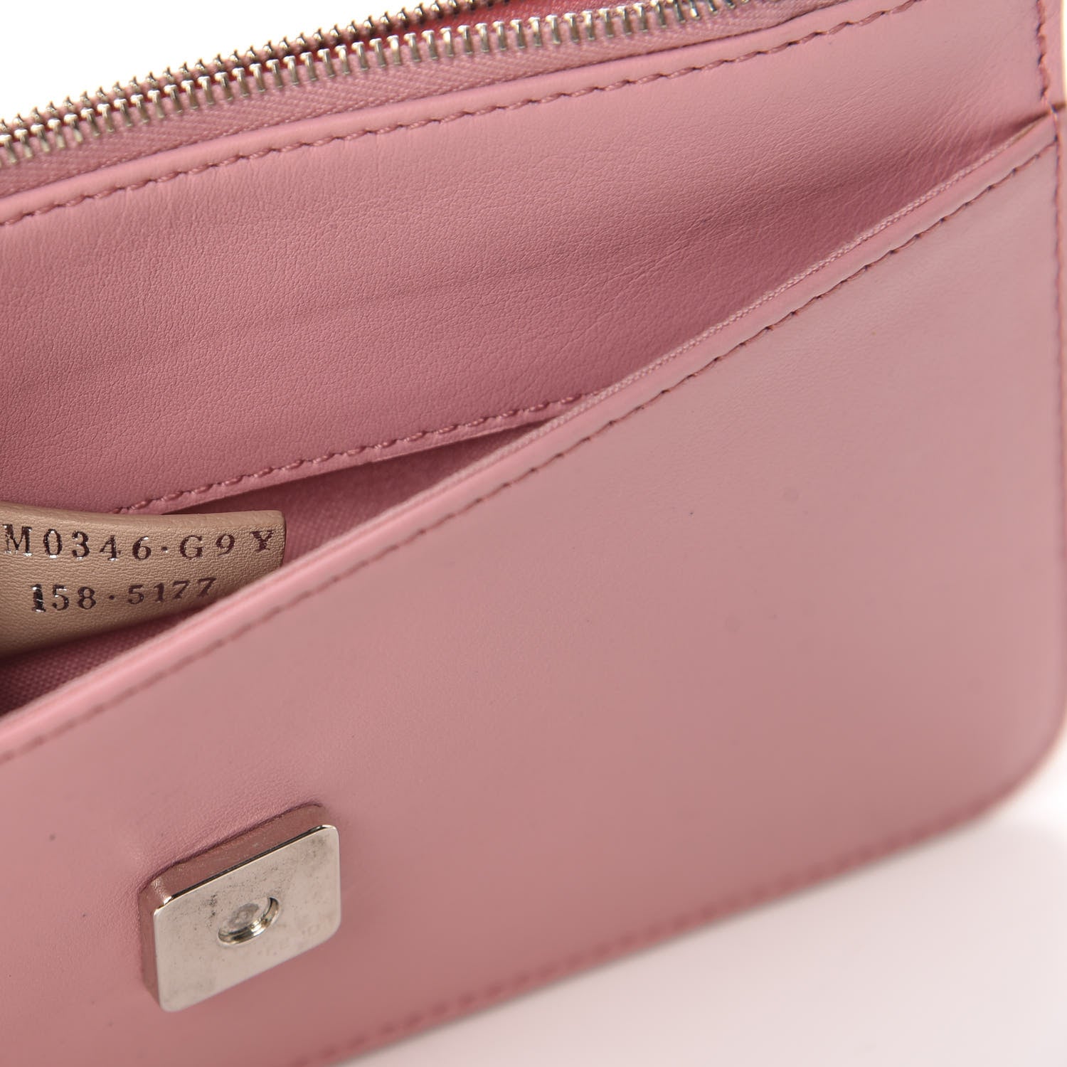 Fendi Vitello Flamingo Tube Wallet on Chain Pink 9 of 10