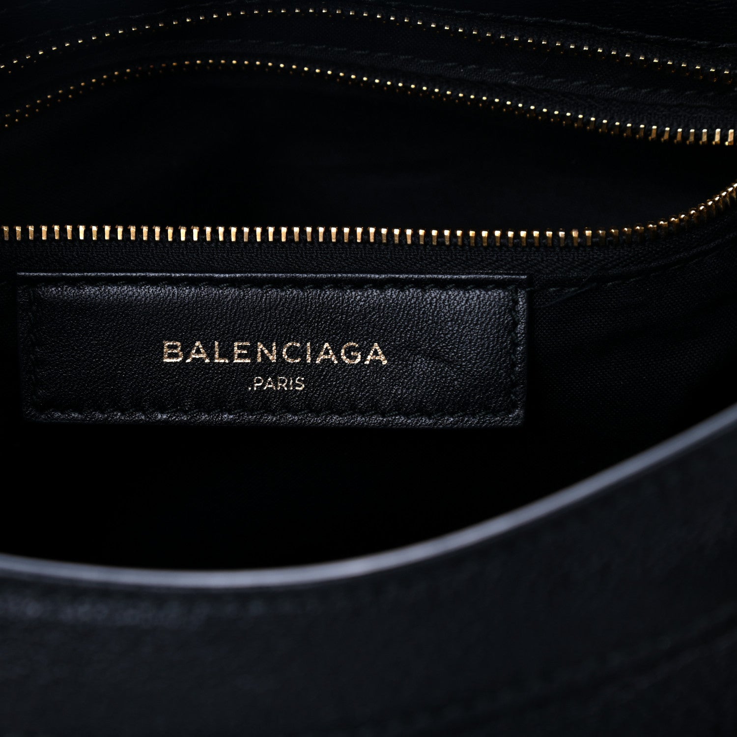 Balenciaga Chevre Gold Metallic Edge Hardware City Black 6 of 10