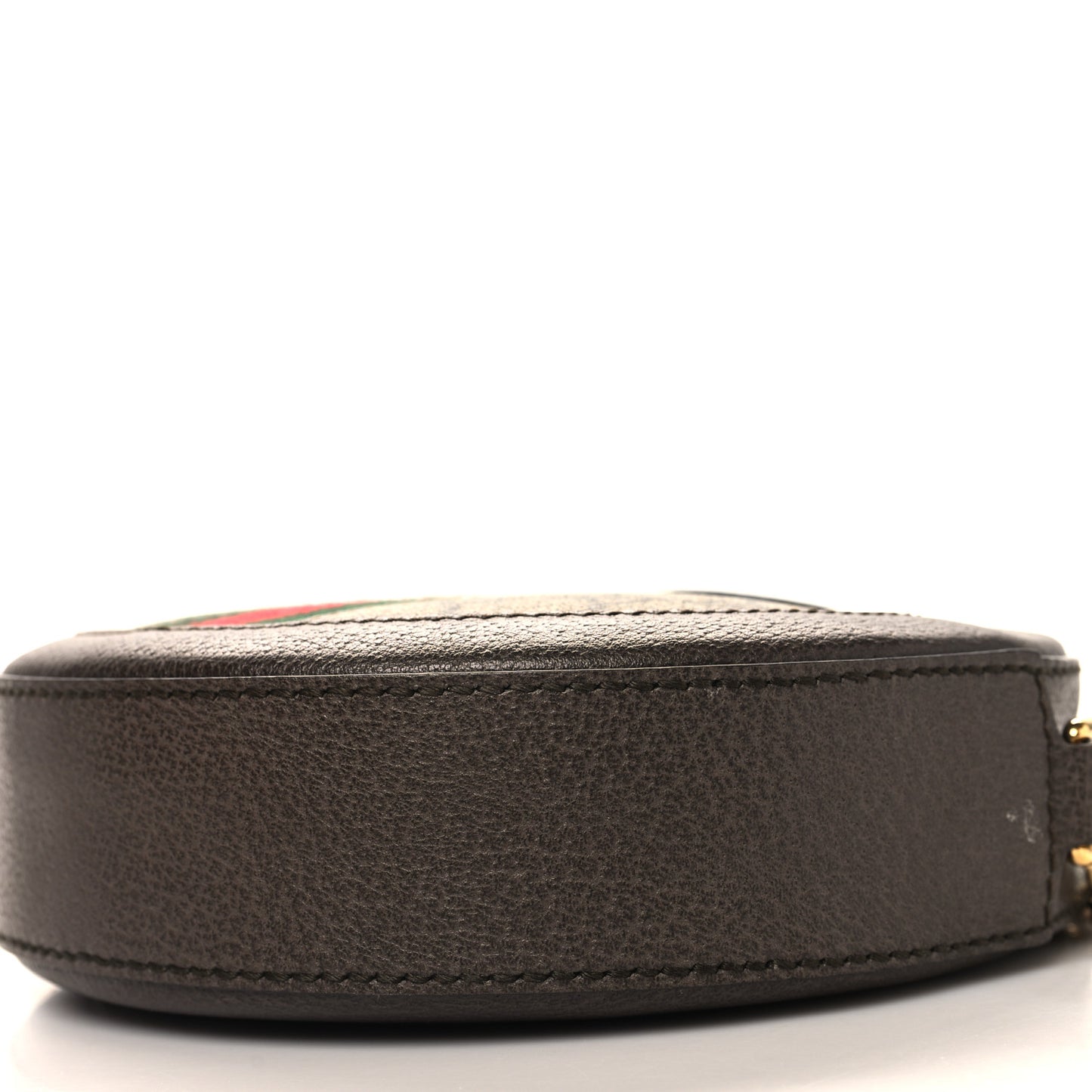 GG Supreme Monogram Web Mini Ophidia Round Shoulder Bag Brown