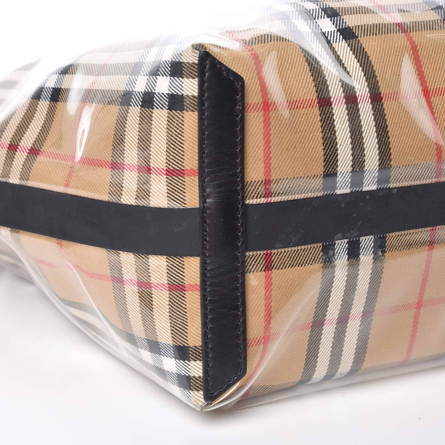 Burberry Vintage Check Transparent Large The Giant Reversible Tote Black 11 of 22