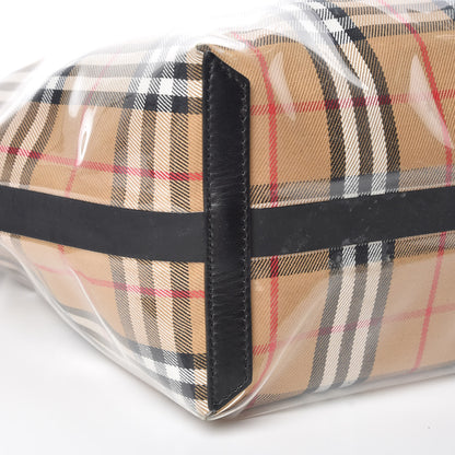 Burberry Vintage Check Transparent Large The Giant Reversible Tote Black 11 of 22