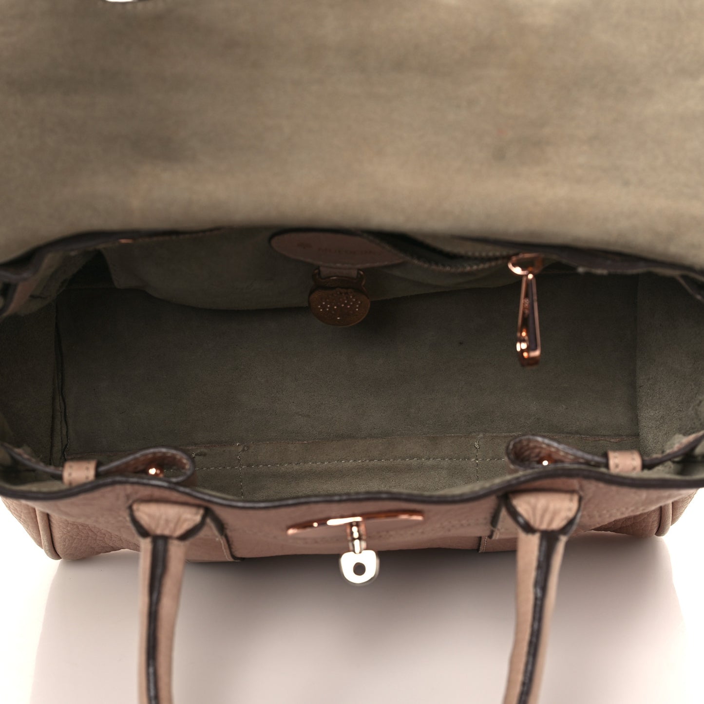 Classic Grain Small Bayswater Satchel Rosewater