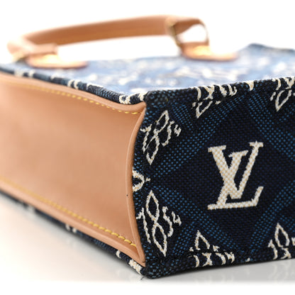 Louis Vuitton Jacquard Since 1854 Petit Sac Plat Blue 9 of 10
