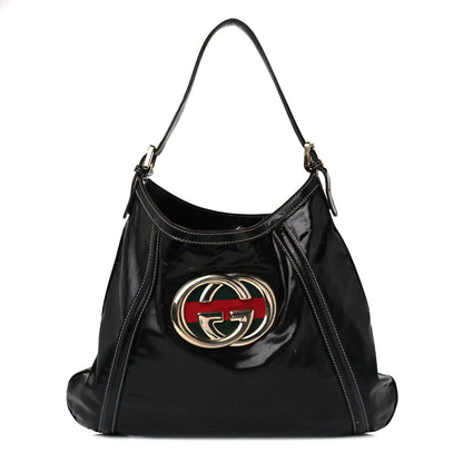 Gucci Dialux Medium Britt Shoulder Bag Black 1 of 19