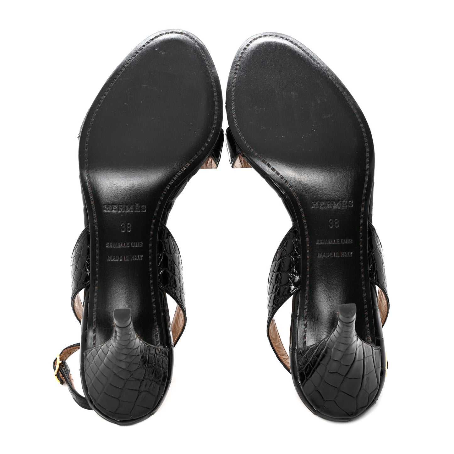 Alligator Night 70 Sandals 38 Black