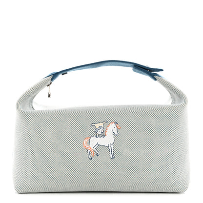 Hermes Canvas Large Bride-A-Brac Cabriole Case Bleu Nattier 1 of 7