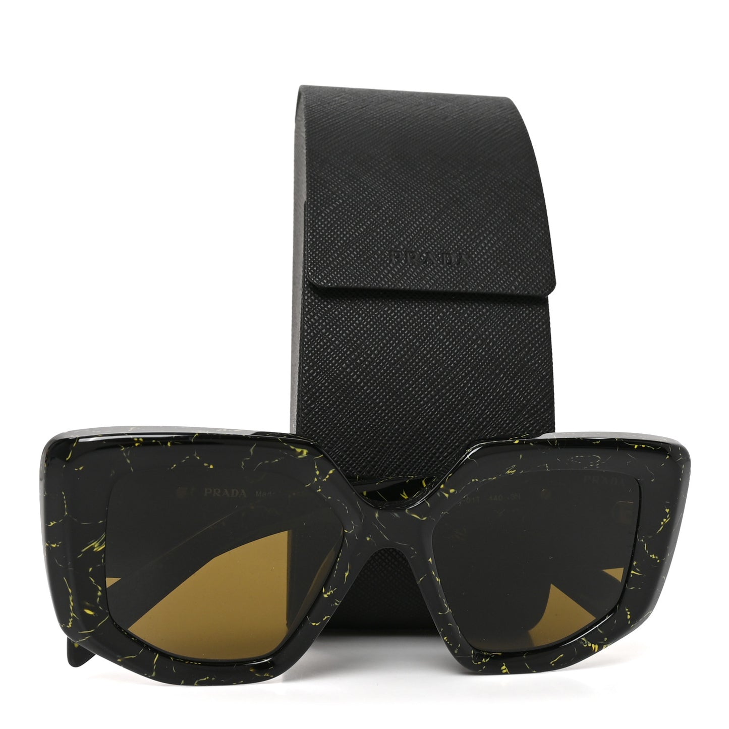 Acetate Symbole Sunglasses SPR 14Z Black Marble