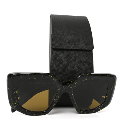 Prada Acetate Symbole Sunglasses SPR 14Z Black Marble 7 of 7