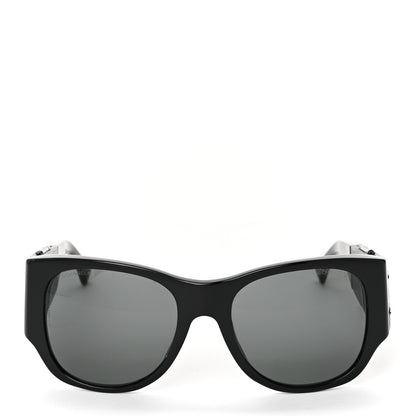 Chanel Lambskin Quilted CC Mirror Sunglasses 5202-Q Black 2 of 7