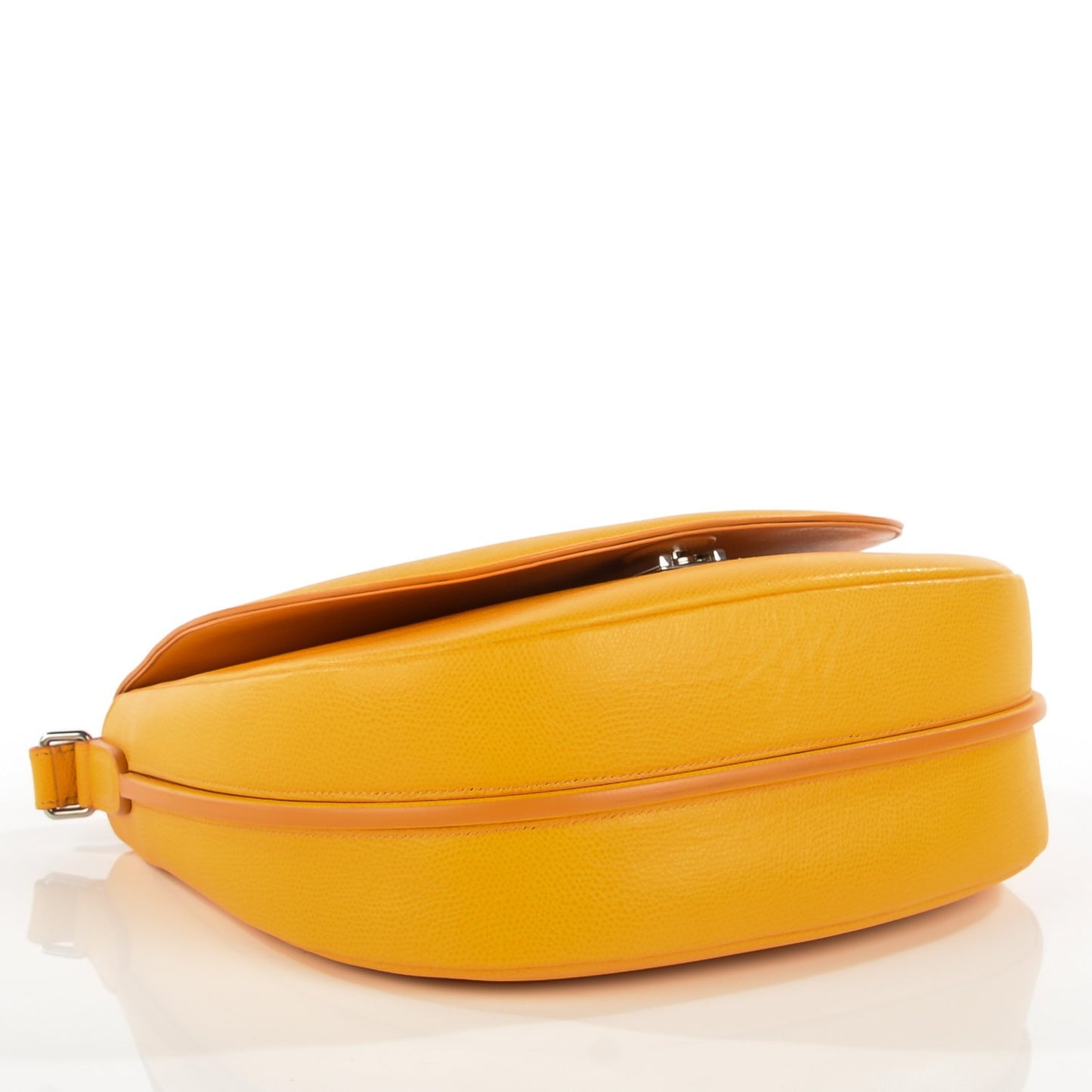 Grained Calfskin Trotteur Messenger Saffron