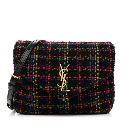 Saint Laurent Tweed Toy Loulou Shoulder Bag Black 1 of 11