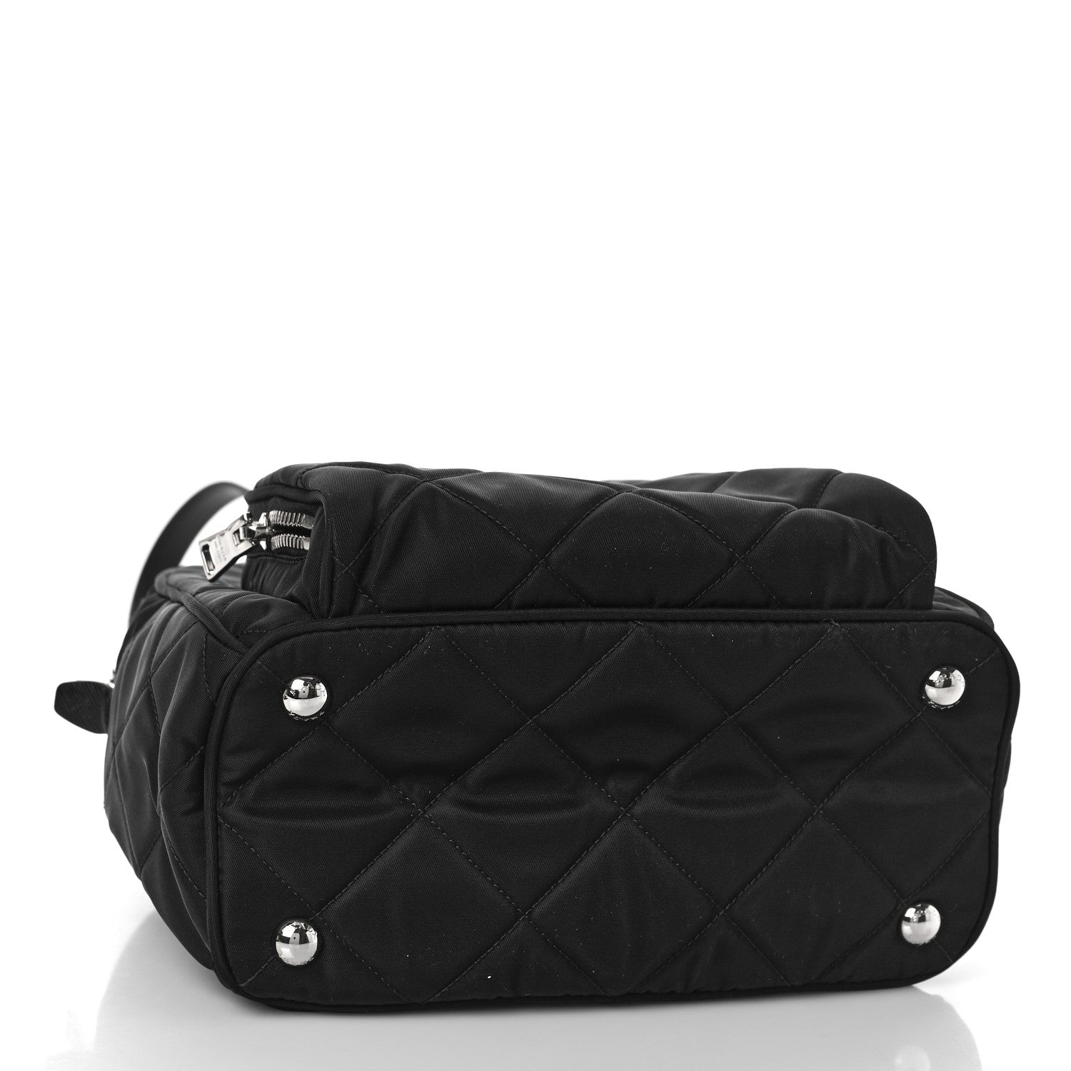 Prada Nylon Tessuto Impuntu Quilted Backpack Black 4 of 8
