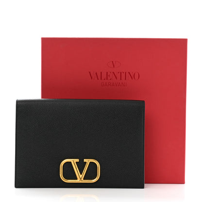 Valentino Garavani Grainy Calfskin Vlogo Signature Pouch Black 8 of 8