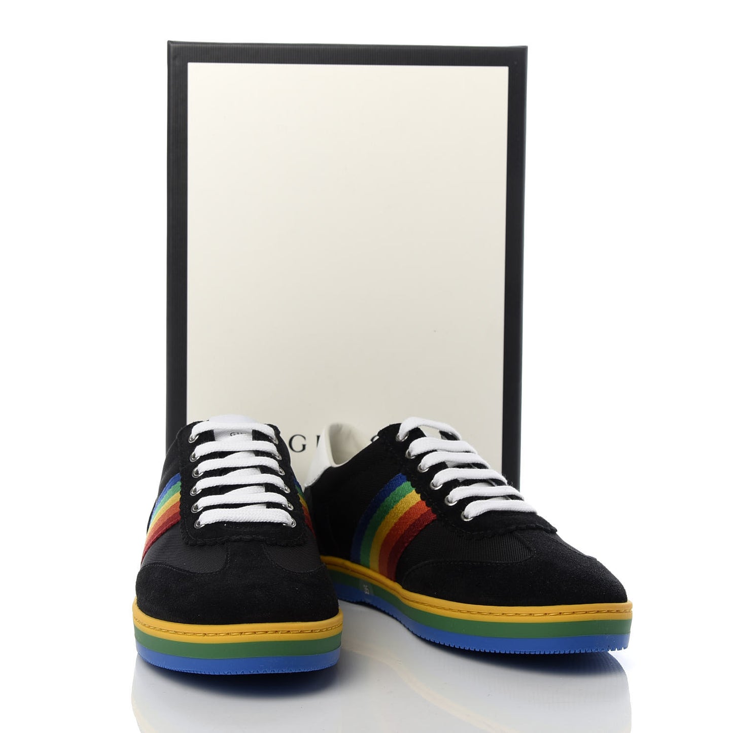 Suede Rainbow Womens G74 Sneakers 35 Black