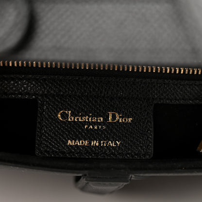 Christian Dior Grained Calfskin Saddle Bag Black 6 of 10
