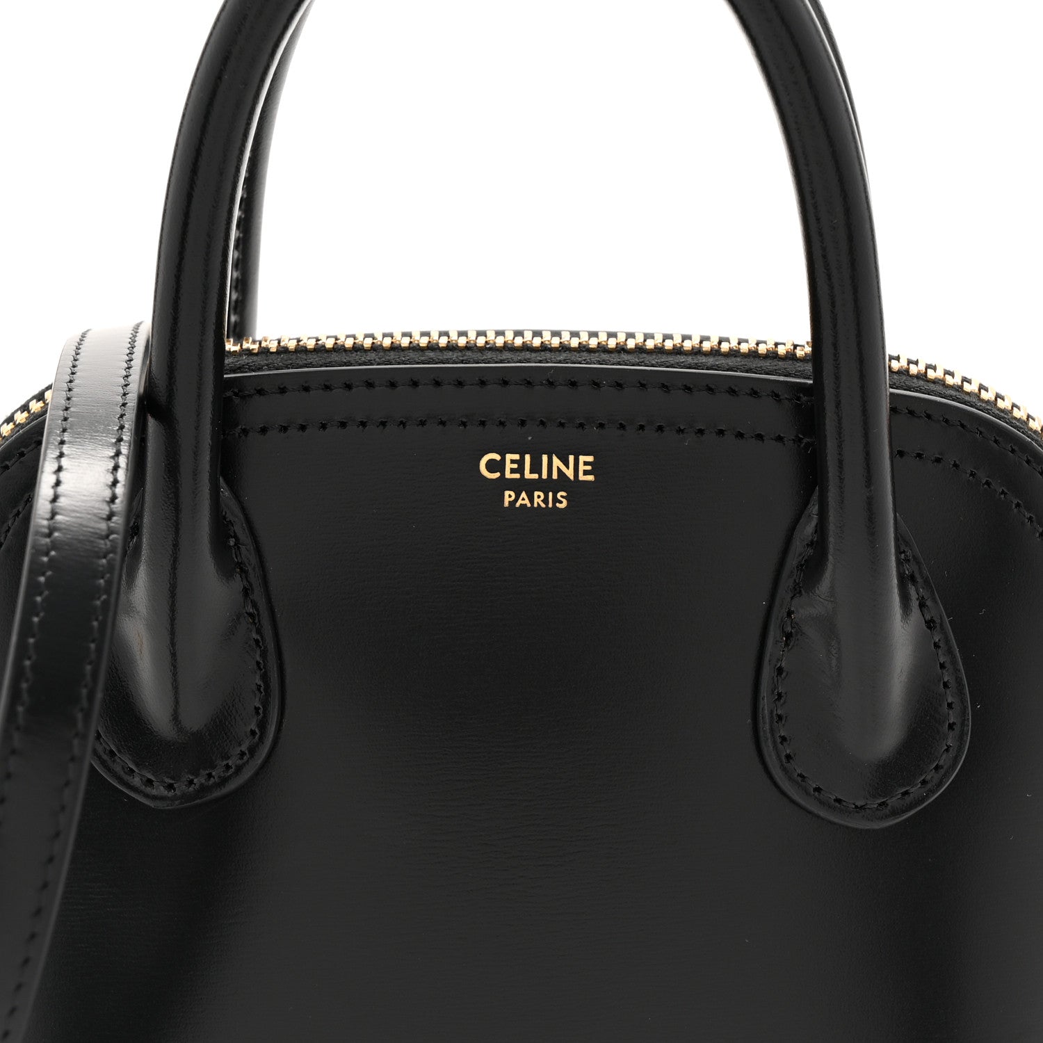 Celine Shiny Calfskin Mini Honorine Bag Black 6 of 8