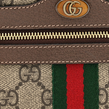 Gucci GG Supreme Monogram Web Mini Ophidia Shoulder Bag Brown 7 of 10