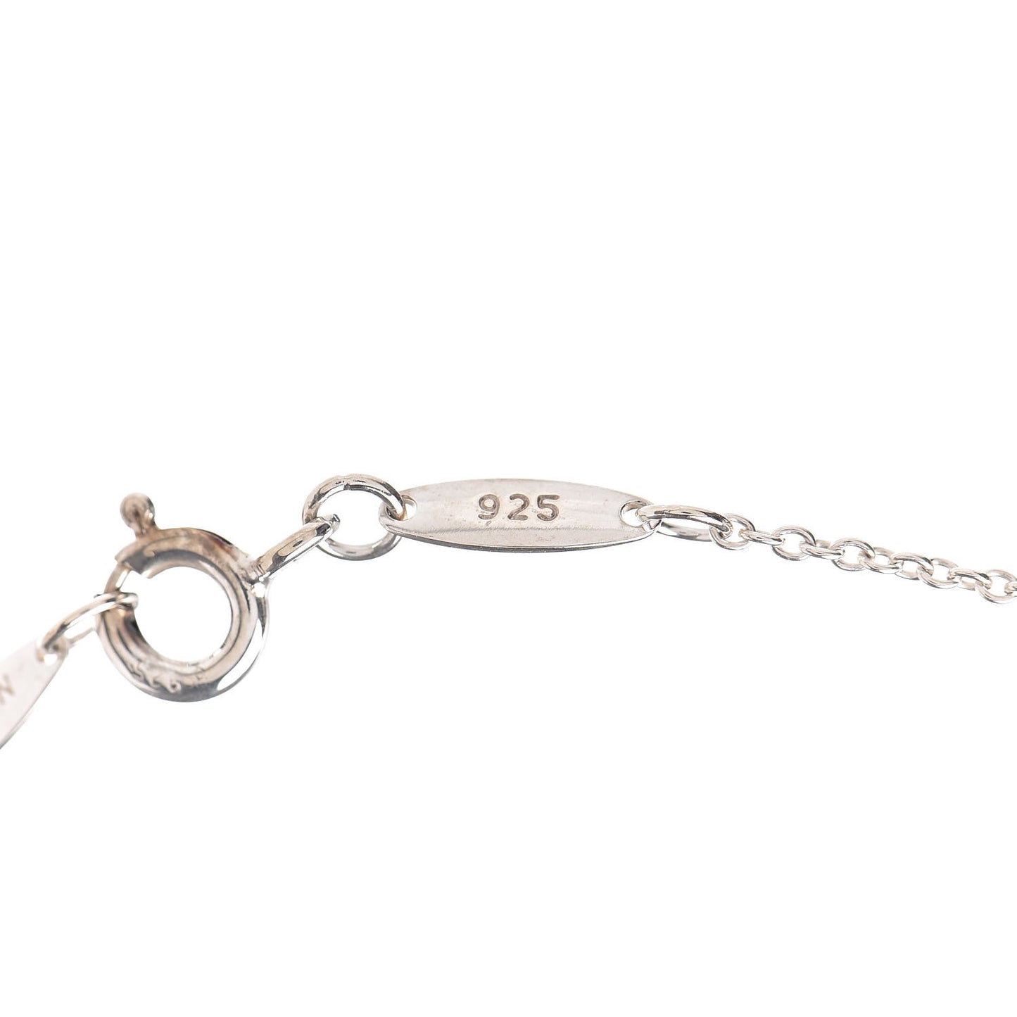 Sterling Silver Diamond .05ct Elsa Peretti Diamonds by the Yard Pendant Necklace