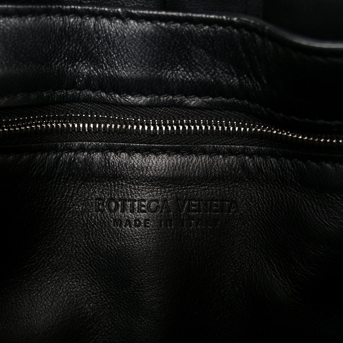 Nappa Maxi Intreccio Padded Cassette Crossbody Bag Black