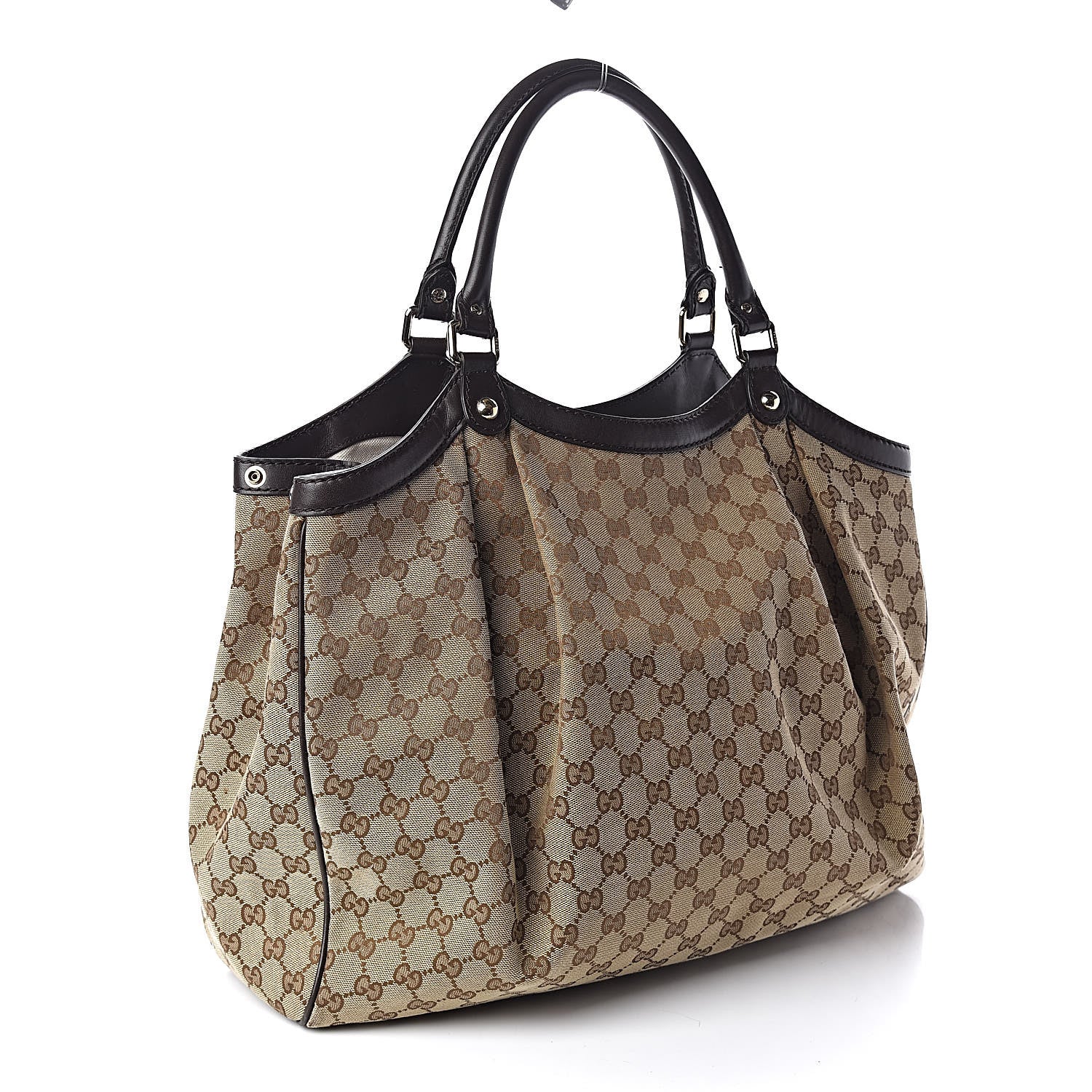 Gucci Monogram Large Sukey Tote Dark Brown 3 of 11
