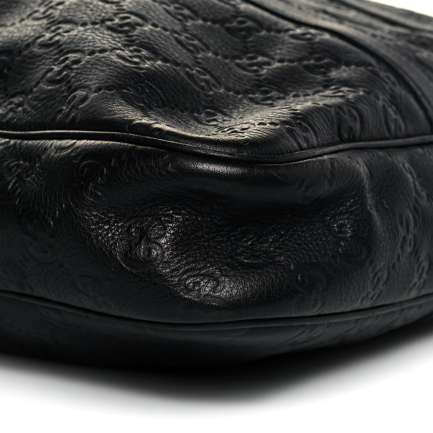 Guccissima Signature Briefcase Black