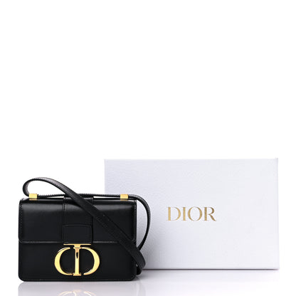 Christian Dior Smooth Calfskin Micro 30 Montaigne Flap Bag Black 12 of 12