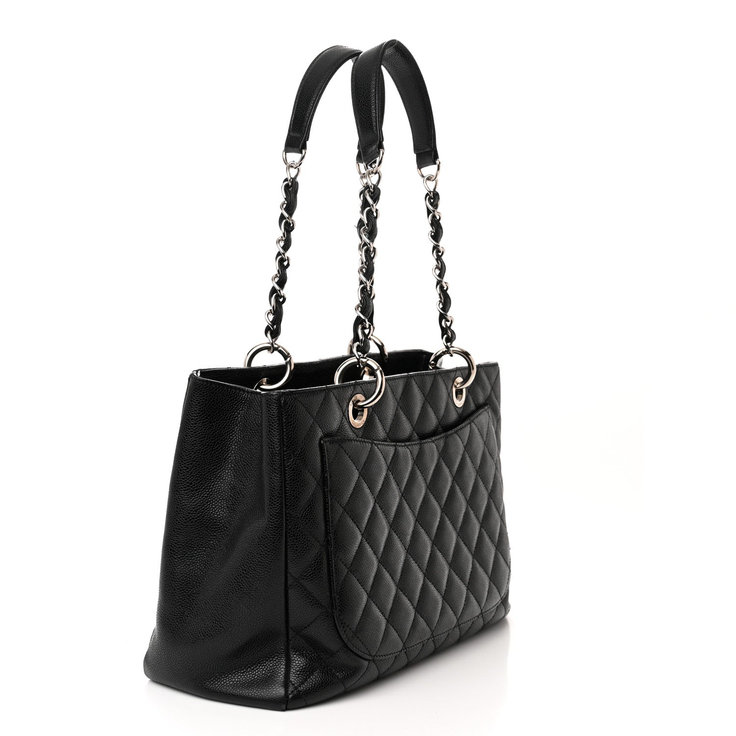 Chanel Caviar Quilted Grand Shopping Tote GST Black 3 of 14