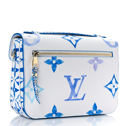 Louis Vuitton Monogram Giant By The Pool Pochette Metis MM Blue 3 of 8