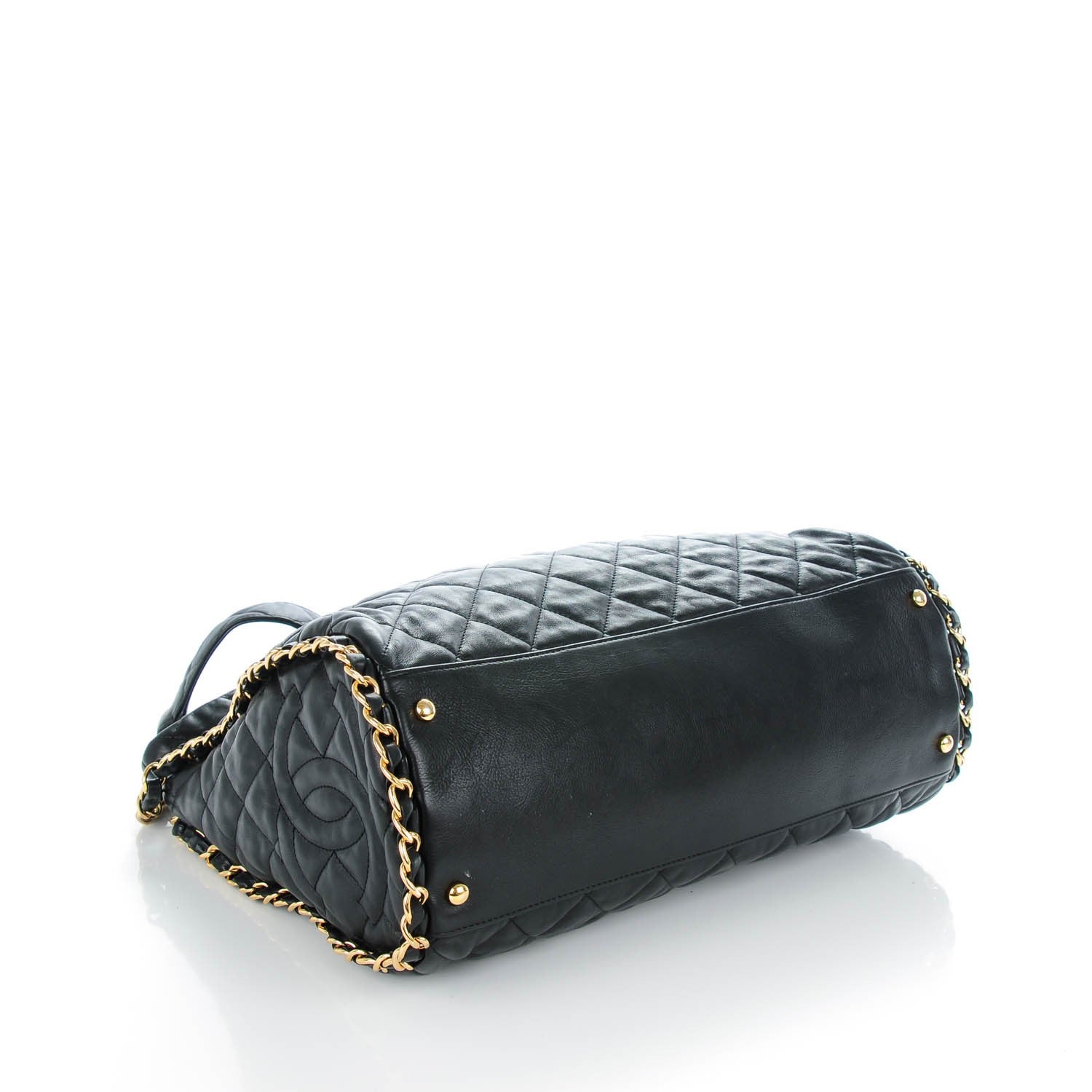 Chanel Calfskin Quilted Large Chain Me Hobo Black 4 of 7