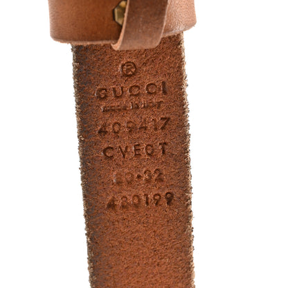 Gucci Faded Calfskin Double G 40mm Belt 80 32 Cuir 5 of 5