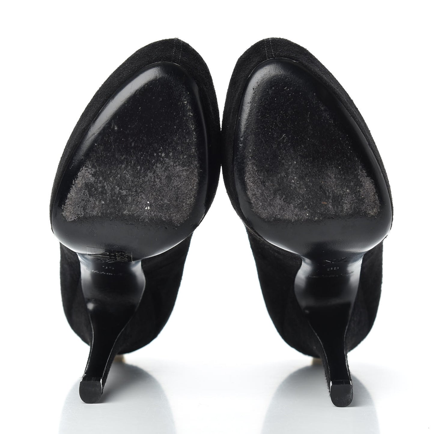 Suede Oh Really Peep Toe Pumps 35 Black