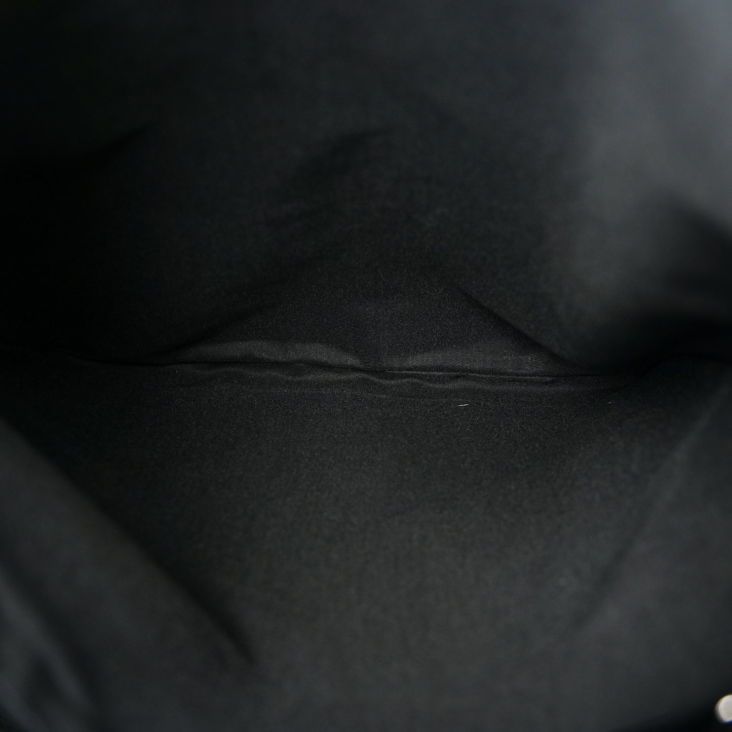 Nylon Monogram Medium Flat Messenger Bag Black