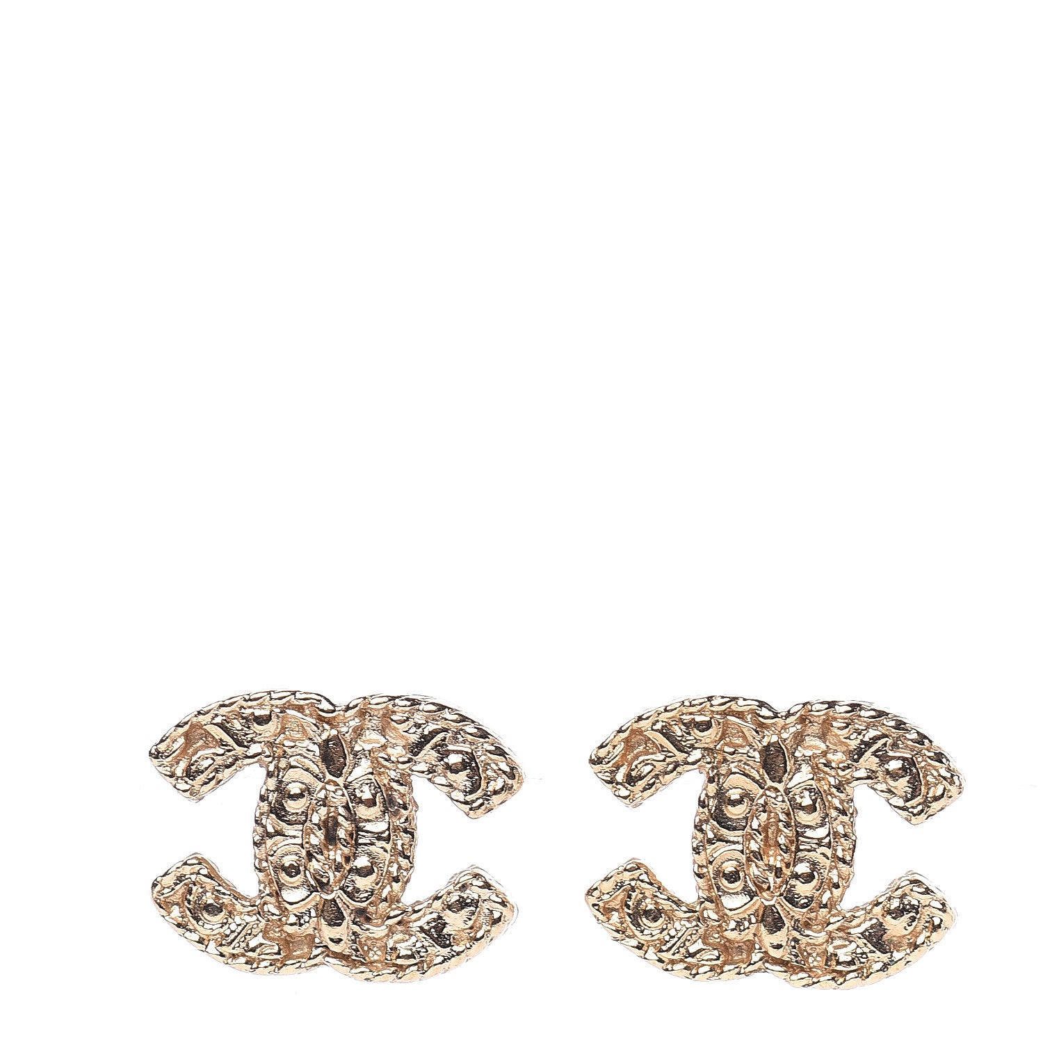 Chanel CC Earrings Gold 1 of 4