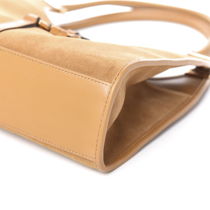 Gucci Suede Bardot Shoulder Bag Brown 8 of 9