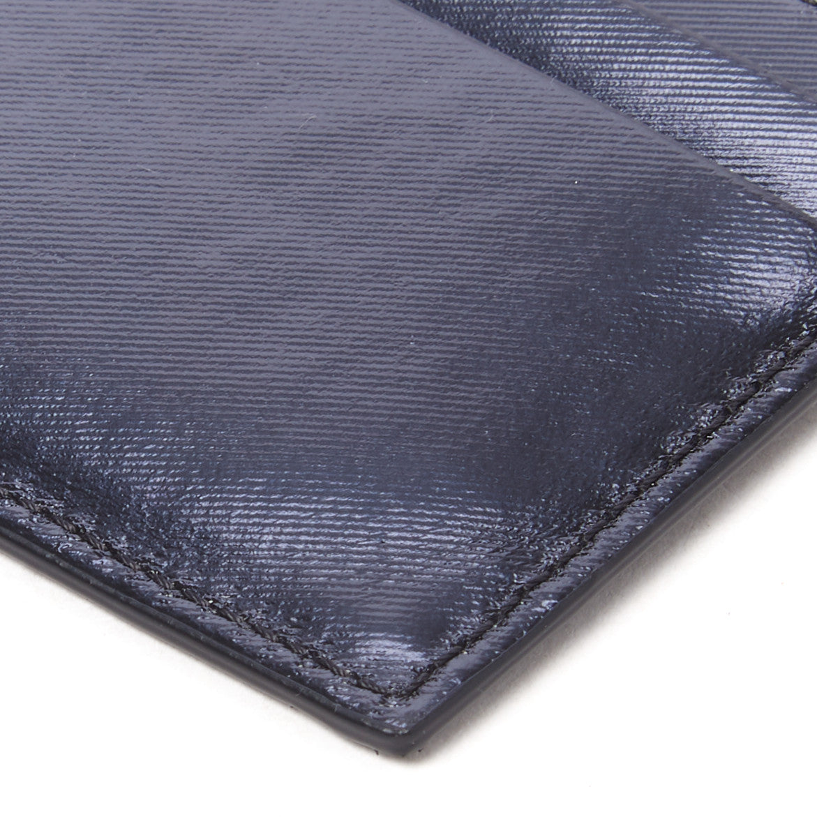 Coated Canvas Print Card Case Black
