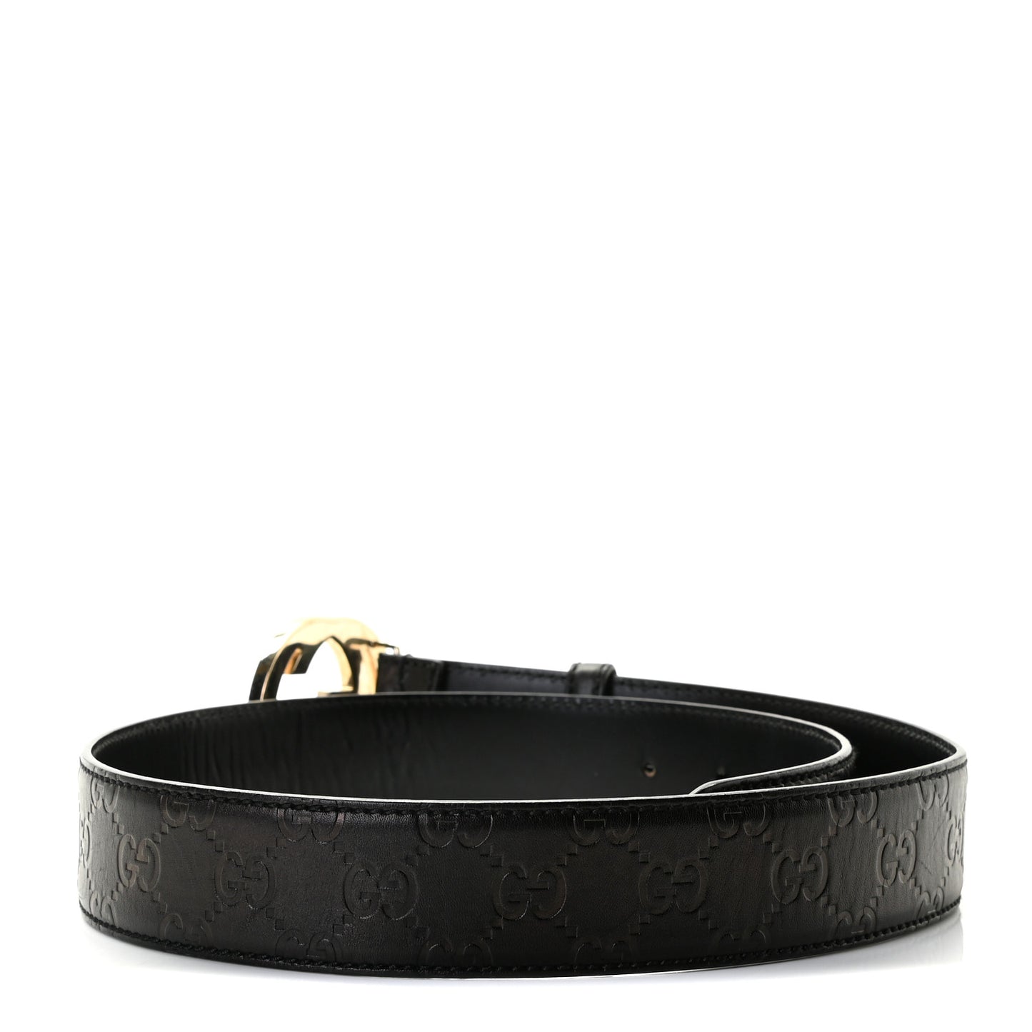 Guccissima Interlocking G 40mm Belt 85 34 Black