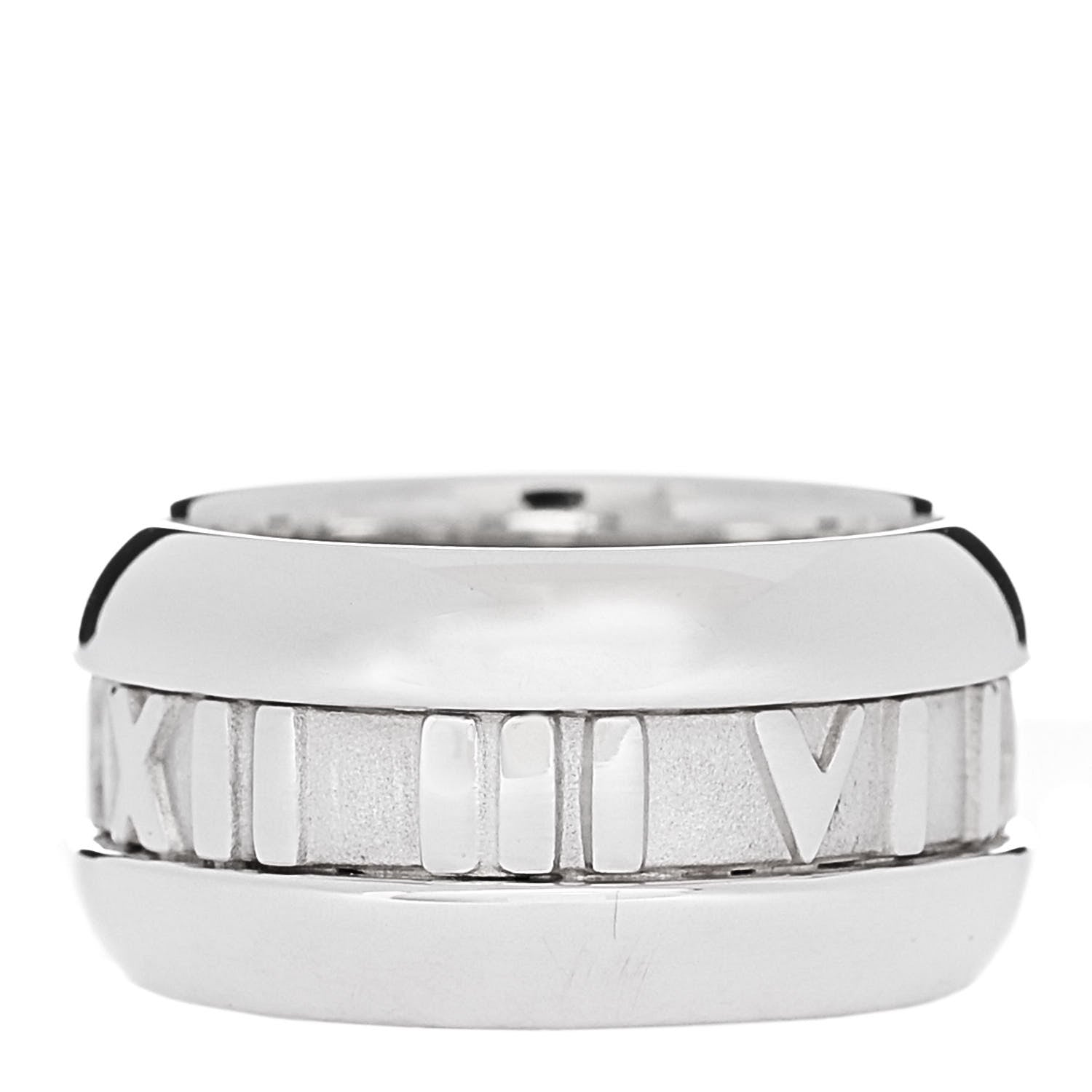 Tiffany Sterling Silver Atlas Band Ring 48 4.5 1 of 5