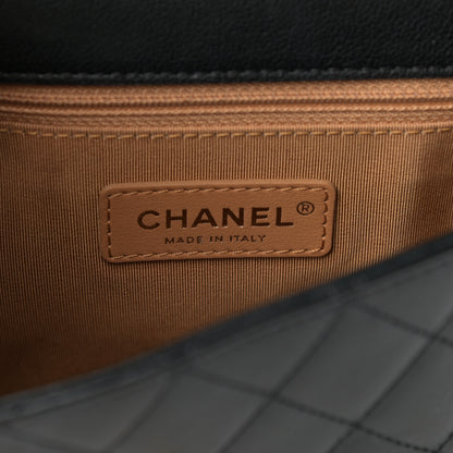 Chanel Lambskin Quilted Curved Flap Black 7 of 17