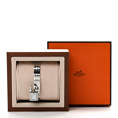 Hermes Stainless Steel Diamond 16mm Kelly Quartz Watch 6 of 6