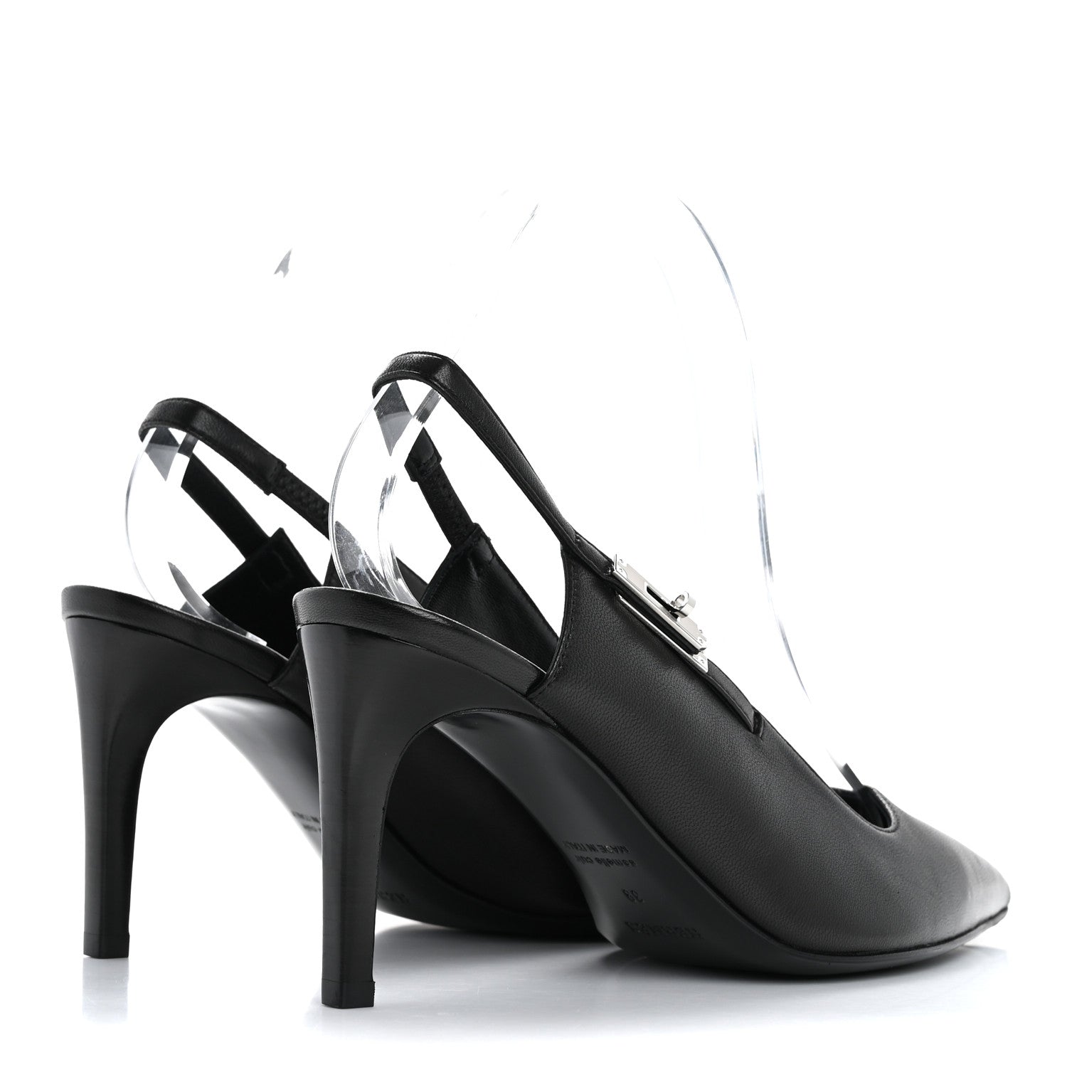 Hermes Nappa Lover 80 Pumps 39 Black 5 of 9