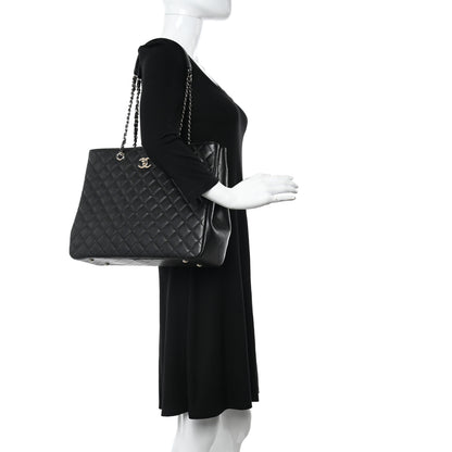 Chanel Caviar Quilted Large Shopping Tote Black 2 of 11